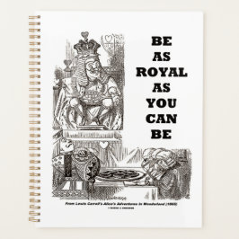 Wees zo koninklijk als je Wonderland advies kunt z Planner