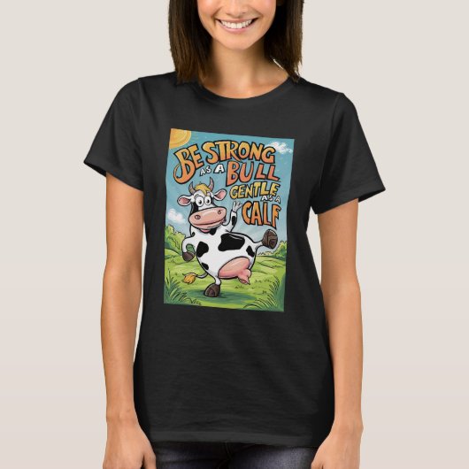 Wees zo sterk als een stier t-shirt (Voorkant)