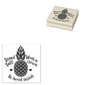 Wees zoet binnen ananas rubberen kunststempel 	rubberstempel (Gestempeld)