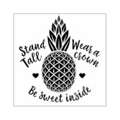 Wees zoet binnen ananas rubberen kunststempel 	rubberstempel (Afrduk)