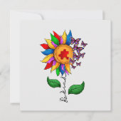 Wees zonnebloem - Autisme Awareness (Voorkant)