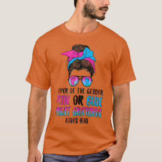 Weesbewaarder van genderroze of blauw geslacht ont t-shirt