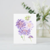 weesbloemen briefkaart (Staand voorkant)