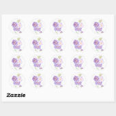 weesbloemen ronde sticker (Vel)