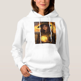 Weeshemd voor dames met als basisch gebogen hoodie