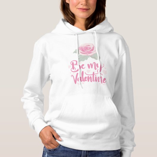 Weeshemd voor dames met als basisch gebogen hoodie (Voorkant)
