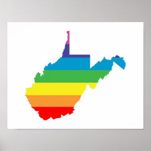 weest virginia rainbow poster