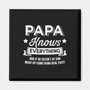 Weet alles voor opa vaders dag verjaardag magneet