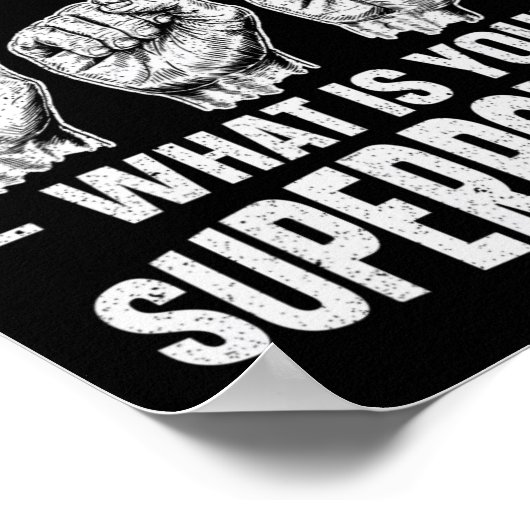 Weet ASL wat is uw Superpower Awareness Sign LA Poster (Hoek)