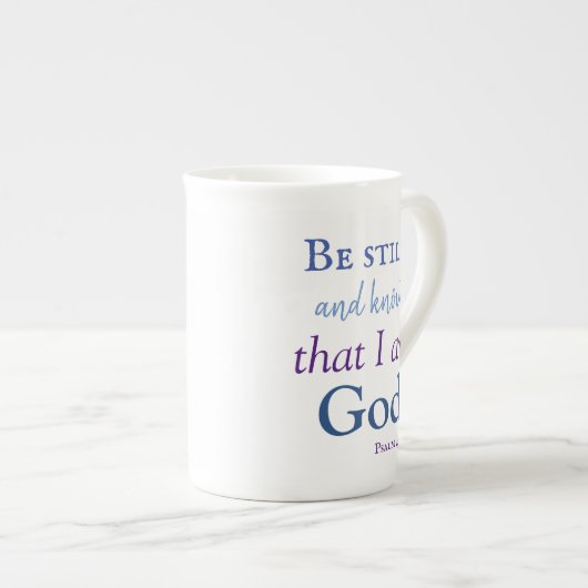 Weet dat ik God ben Porselein Kop (Voorkant rechts)