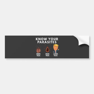 Weet dat je parasieten bent Anti-Trump Humor Polit Bumpersticker