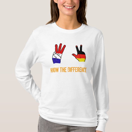 WEET HET VERSCHIL T-SHIRT (Voorkant)