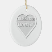 Weet je nog dat ik van je hou keramisch ornament (Rechts)