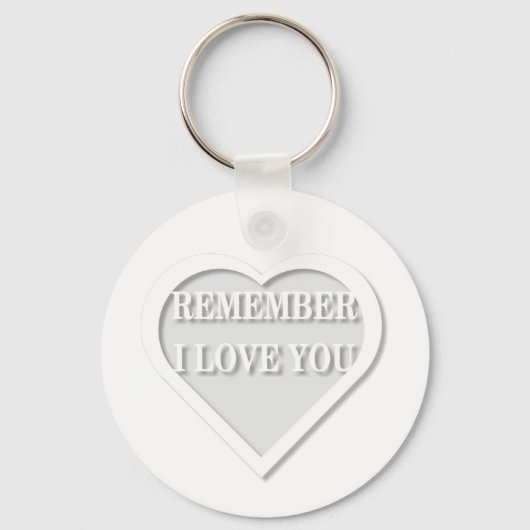 Weet je nog dat ik van je hou sleutelhanger (Voorkant)