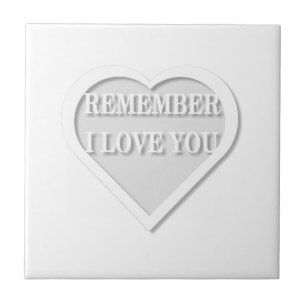 Weet je nog dat ik van je hou tegeltje