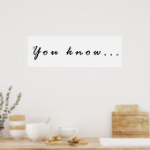 Weet je... poster (Keuken)