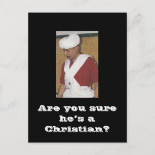 Weet je zeker dat hij een Christelijk is? Briefkaart