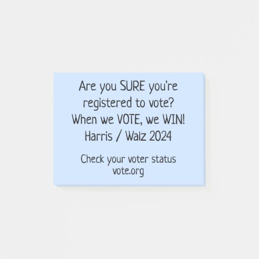 Weet je zeker dat je geregistreerd bent? Aantekeni Post-it® Notes (Voorkant)