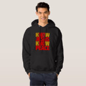 WEET JESUS VREDE HOODIE (Voorkant volledig)
