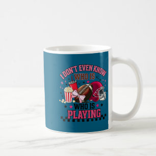 Weet niet eens wie er grappig voetbalmoeder speelt koffiemok