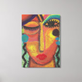 Weet niet, geef niet om Abstract acrylschilderij Canvas Afdruk (Voorkant)