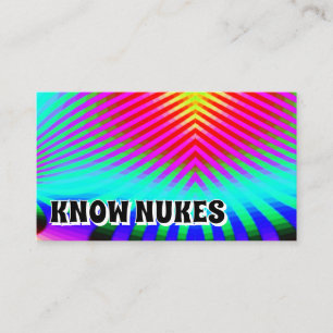 WEET NUKES ( u kunt de woorden wijzigen ) Visitekaartje