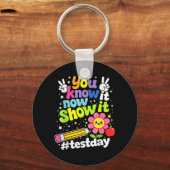 Weet Show Testdag Motivatie Docent Sleutelhanger (Voorkant)