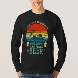 Weet wat ritmes met camping Beer Graphic Alcohol T-shirt