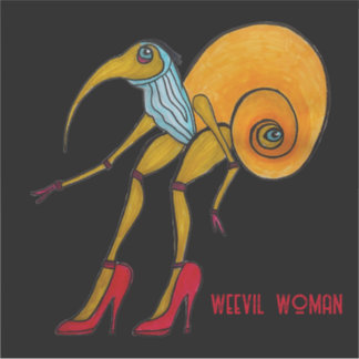 Weevil Woman Large Vinyl Sticker