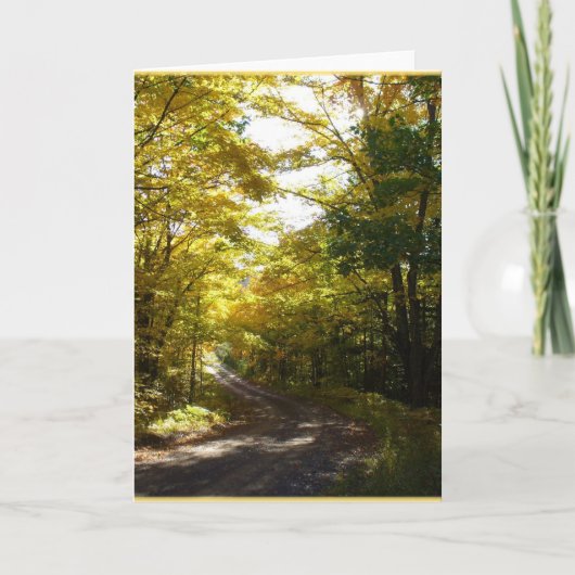 Weg 2 van de herfst kaart (Voorkant)
