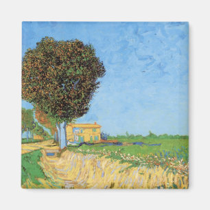 Weg bij Arles door Vincent van Gogh Magneet