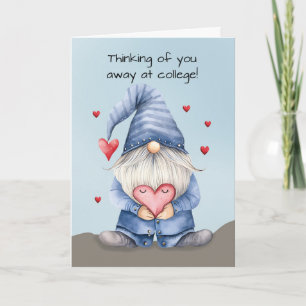 Weg bij College Valentijn Funny Gnome Dragen Deni Kaart