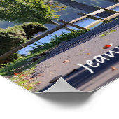 Weg bij de Delaware Rivier Poster (Hoek)