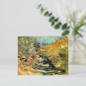 Weg bij Saint-Rémy met figuur door Vincent van Gog (Staand voorkant)