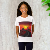 Weg bij Sunset Girls T-Shirt
