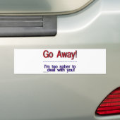 weg bumpersticker (Op auto)