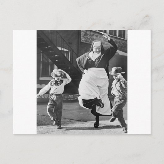 Weg dansend de dag briefkaart (Voorkant)