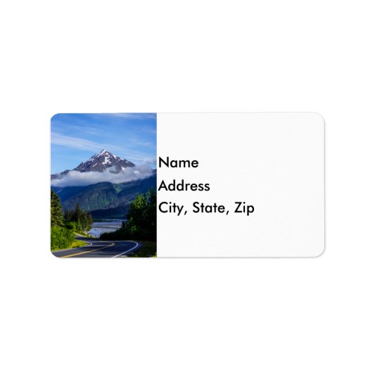 Weg door Alaska Etiket (Voorkant)