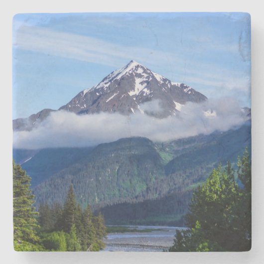 Weg door Alaska Stenen Onderzetter (Voorkant)