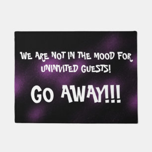WEG ERG HEEL RUDE Quote Funny Deurmat