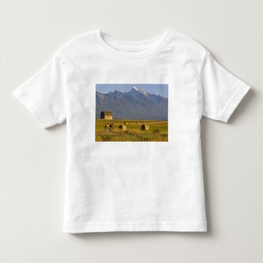 Weg fietsers rennen naar de achterkant van het lan kinder shirts (Voorkant)