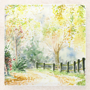 weg glazen onderzetter