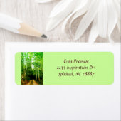 Weg in de Bossen Adreslabel Etiket (Insitu)