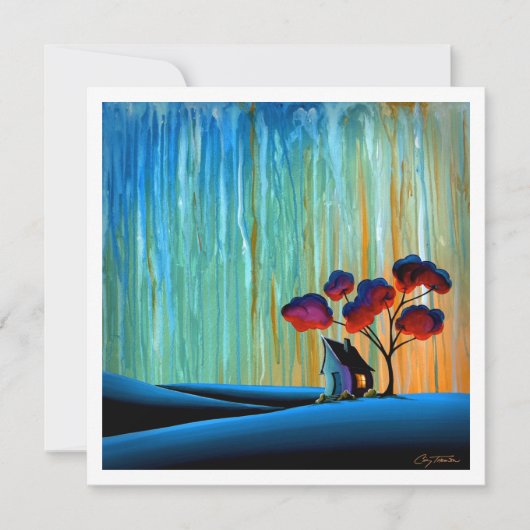 Weg in de vallei - Mini Print (Voorkant)