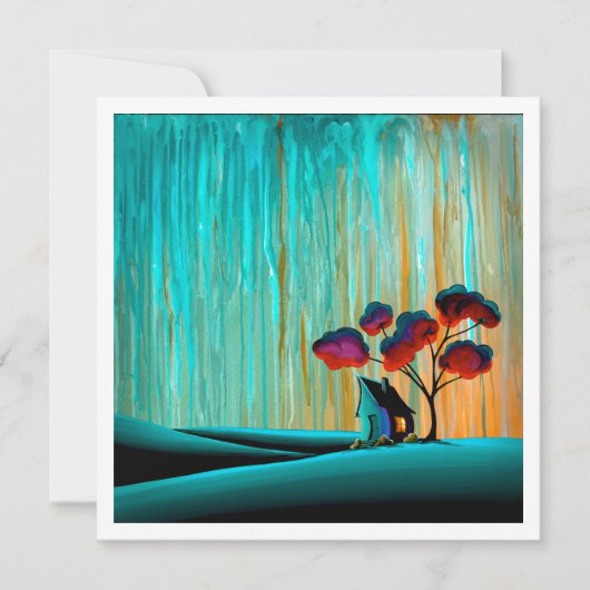 Weg in de vallei - Mini Print (Voorkant)