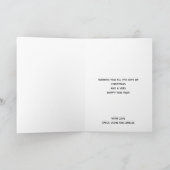 Weg in een Manger Feestelijke Carol script Typogra Feestdagen Kaart (Binnen)