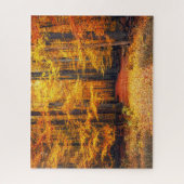 Weg in het herfstpark legpuzzel (Verticaal)