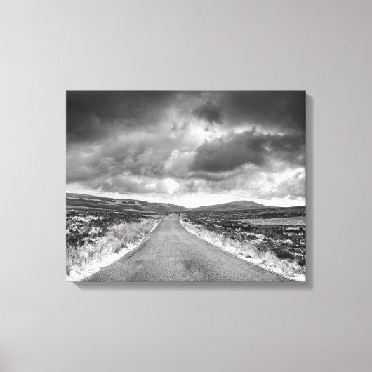 Weg in Rainstorm Canvas Afdruk (Voorkant)