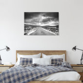 Weg in Rainstorm Canvas Afdruk (Insitu (Slaapkamer))