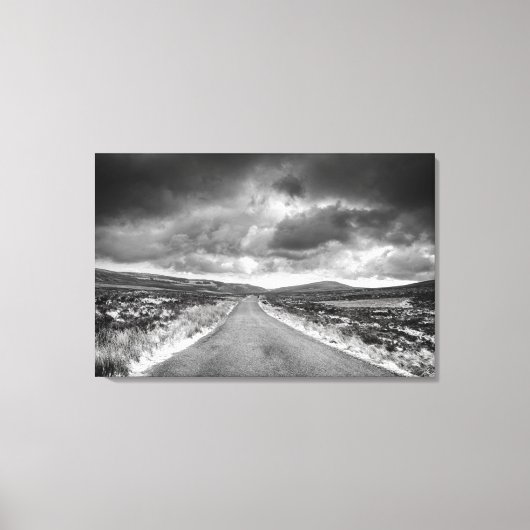 Weg in Rainstorm Canvas Afdruk (Voorkant)